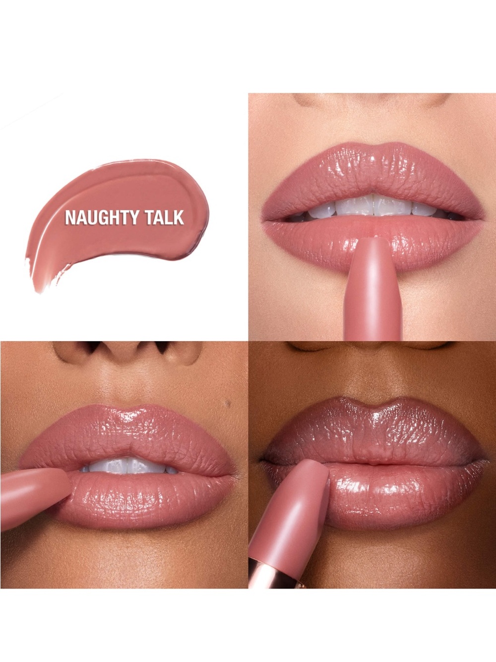 Charlotte Tilbury K.I.S.S.I.N.G Satin Shine Lipstick in Naughty Talk - Picture 4 of 4